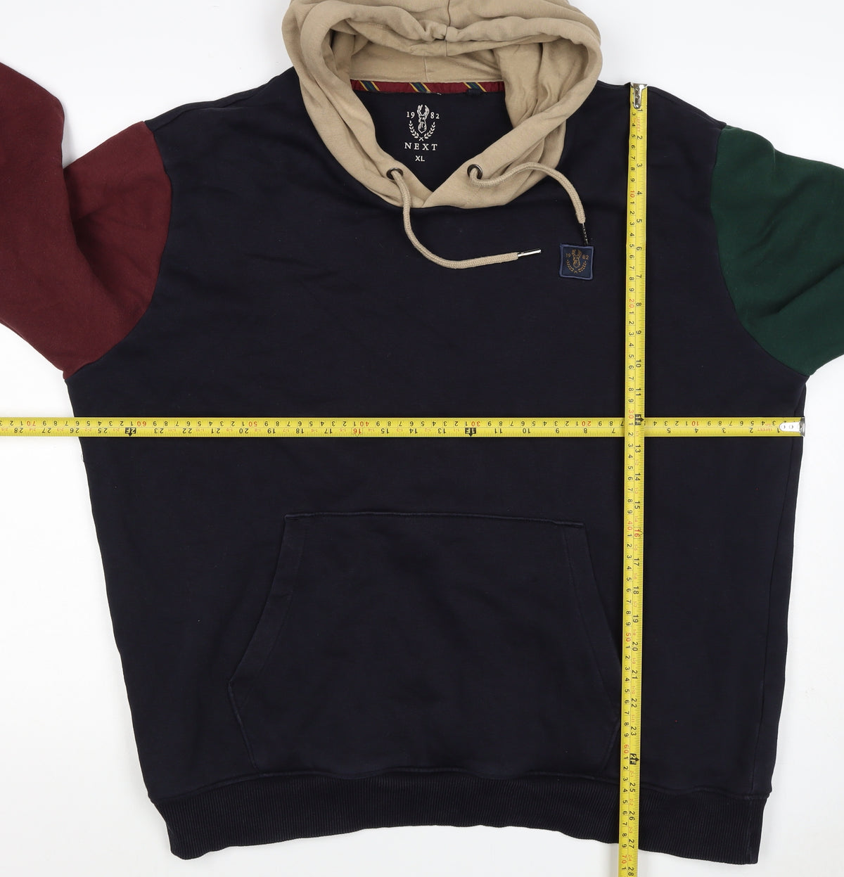 Next Men’s Multicoloured XL Pullover Hoodie College Logo