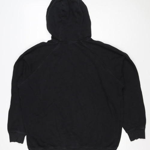 Gymshark Men’s Black XL Pullover Hoodie Logo Gym Training Pockets