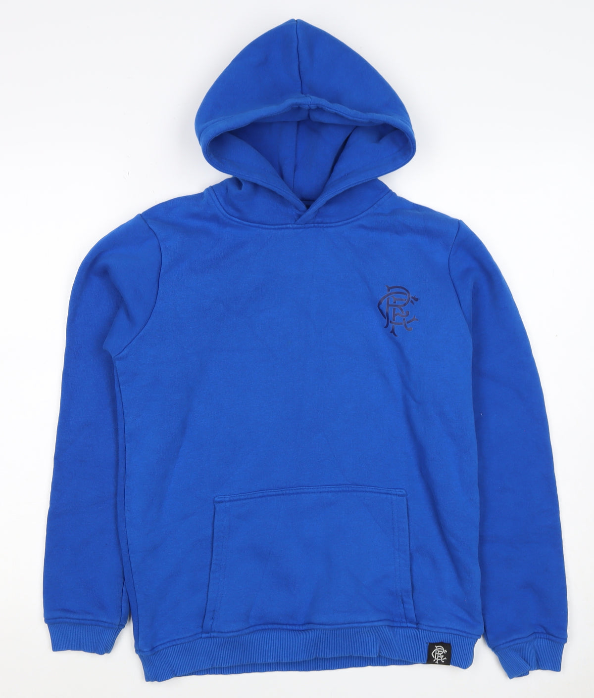 Castore Boys Blue XL Pullover Hoodie Rangers FC Logo Football Fleece