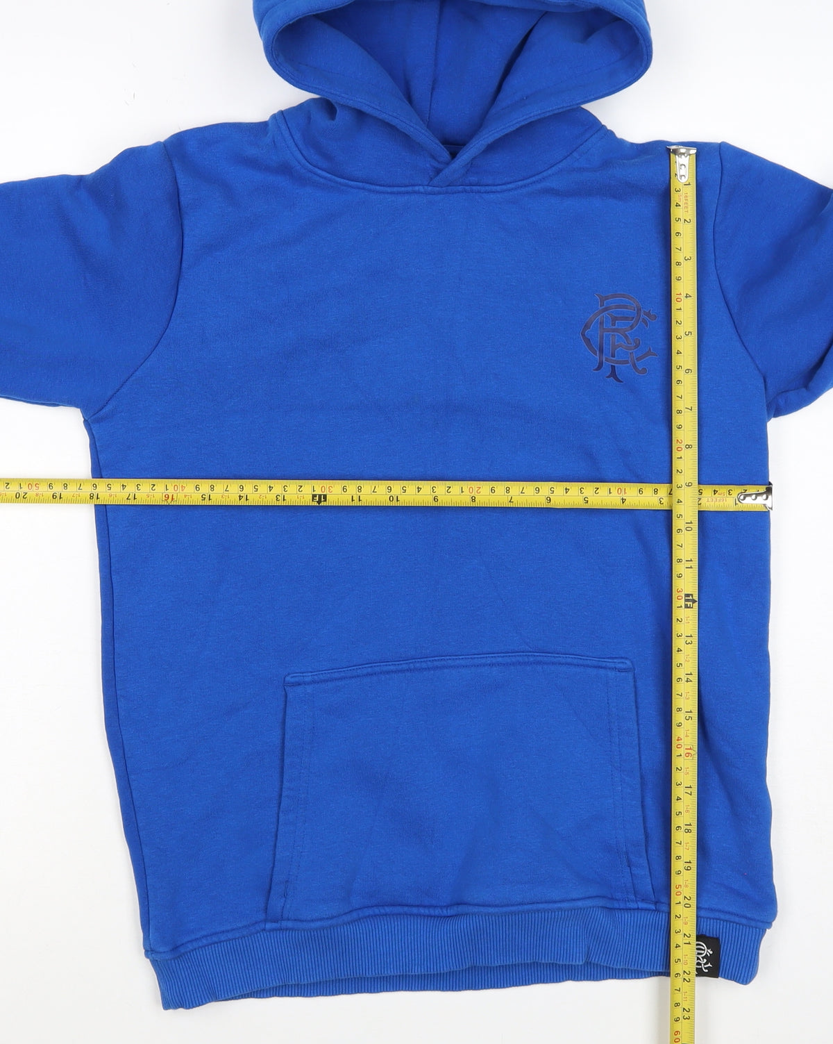Castore Boys Blue XL Pullover Hoodie Rangers FC Logo Football Fleece