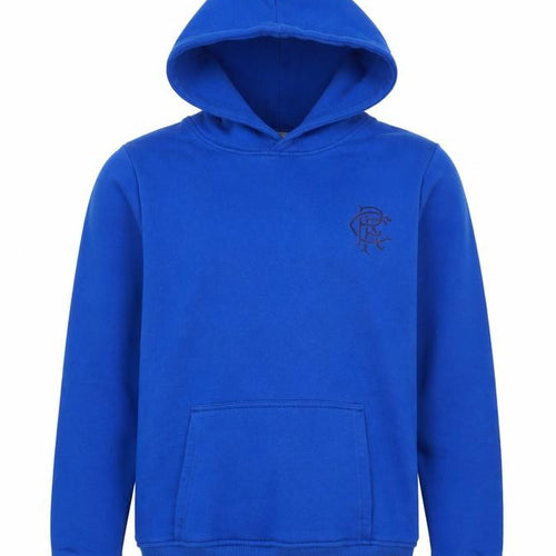 Castore Boys Blue XL Pullover Hoodie Rangers FC Logo Football Fleece