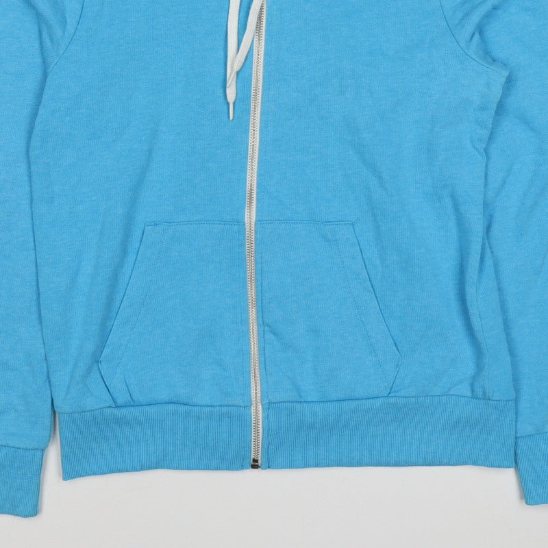 Divided by H&M Women Blue UK 10 Full Zip Hooded Cotton Hoodie