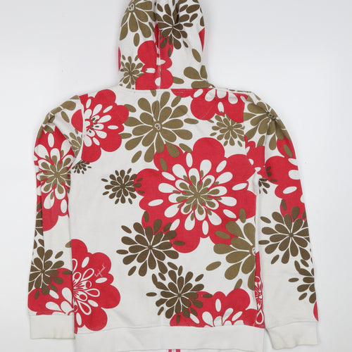 Longboard Women’s Multicoloured Floral Full Zip Hoodie UK 14