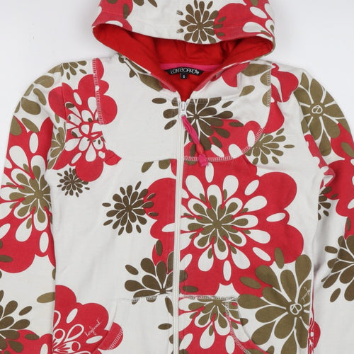 Longboard Women’s Multicoloured Floral Full Zip Hoodie UK 14