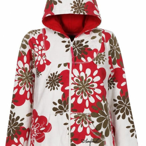 Longboard Women’s Multicoloured Floral Full Zip Hoodie UK 14
