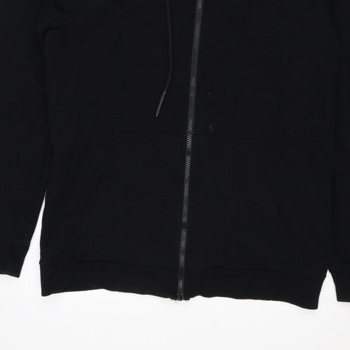 Only & Sons Men's Black M Full Zip Hooded Sweatshirt Pockets