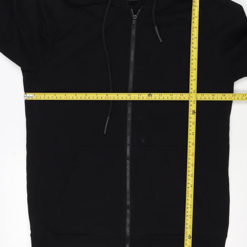 Only & Sons Men's Black M Full Zip Hooded Sweatshirt Pockets