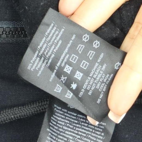 Only & Sons Men's Black M Full Zip Hooded Sweatshirt Pockets