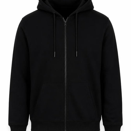 Only & Sons Men's Black M Full Zip Hooded Sweatshirt Pockets