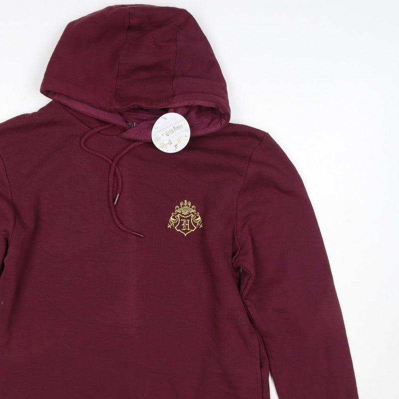 Wizarding World Men’s Red M Pullover Hoodie Harry Potter Hogwarts Graphic