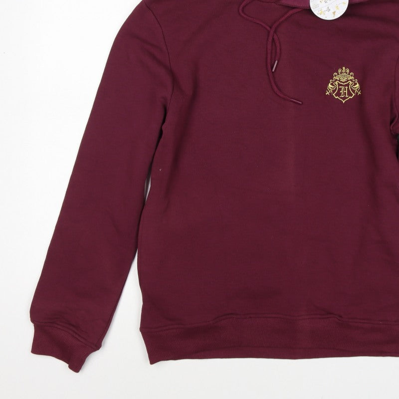 Wizarding World Men’s Red M Pullover Hoodie Harry Potter Hogwarts Graphic