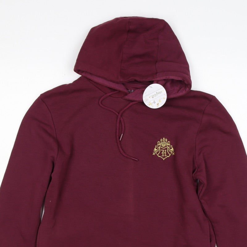 Wizarding World Men’s Red M Pullover Hoodie Harry Potter Hogwarts Graphic