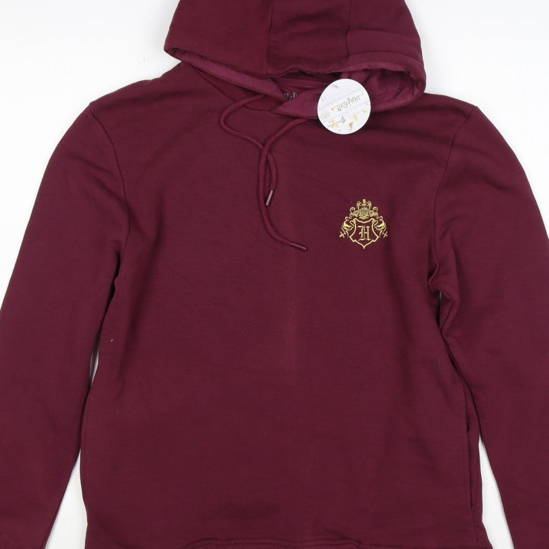 Wizarding World Men’s Red M Pullover Hoodie Harry Potter Hogwarts Graphic