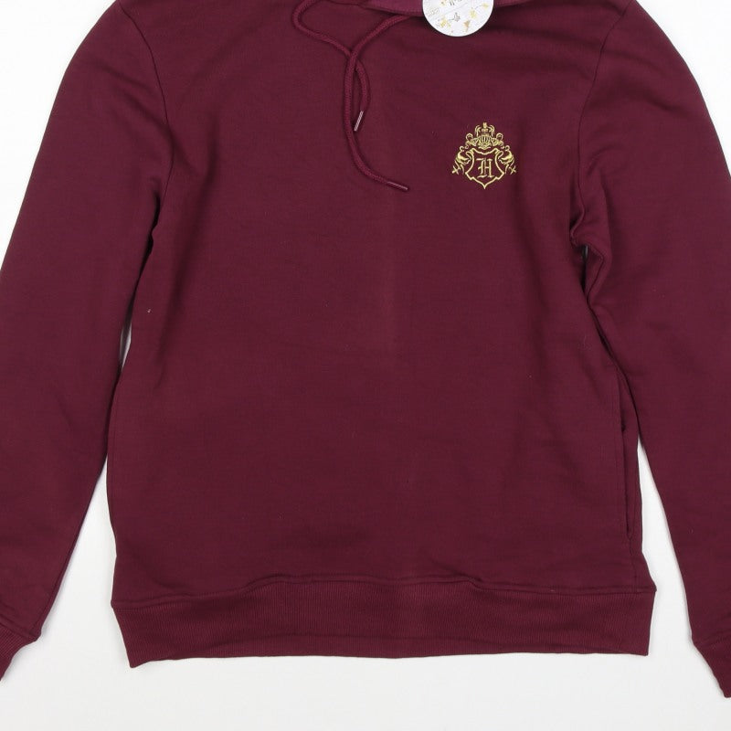 Wizarding World Men’s Red M Pullover Hoodie Harry Potter Hogwarts Graphic