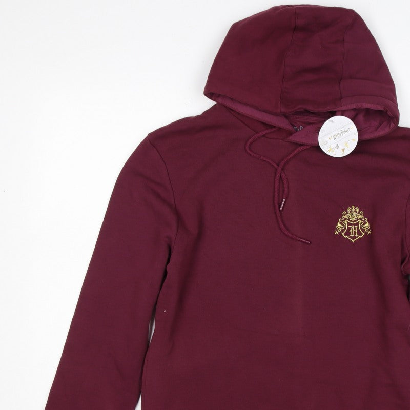 Wizarding World Men’s Red M Pullover Hoodie Harry Potter Hogwarts Graphic