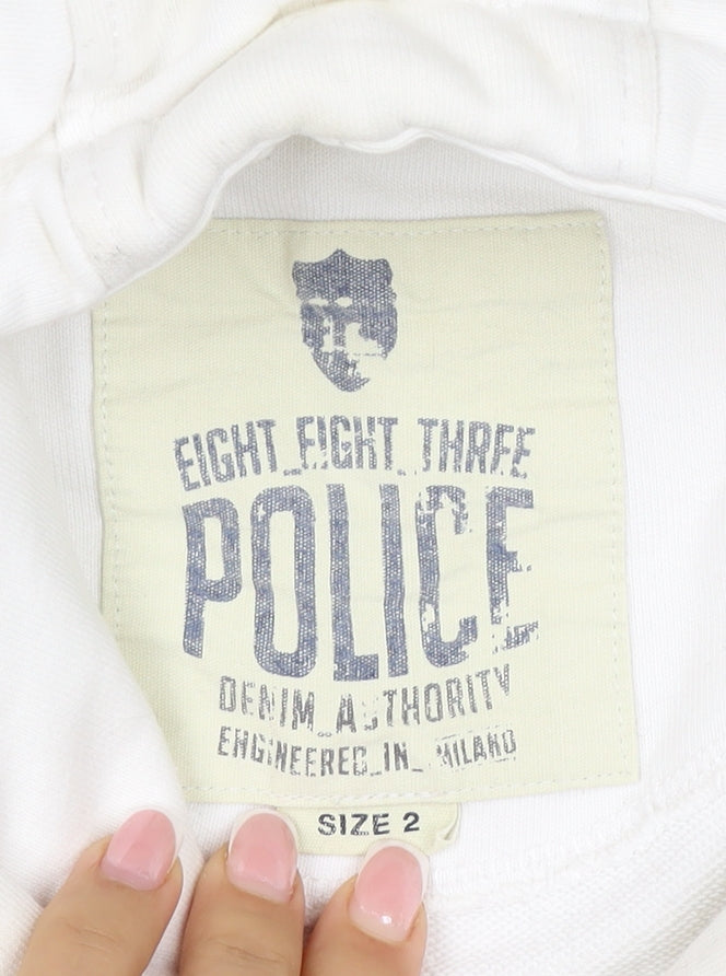 Additional view of Eight Eight Three Police Men’s Ivory M Pullover Graphic Hoodie