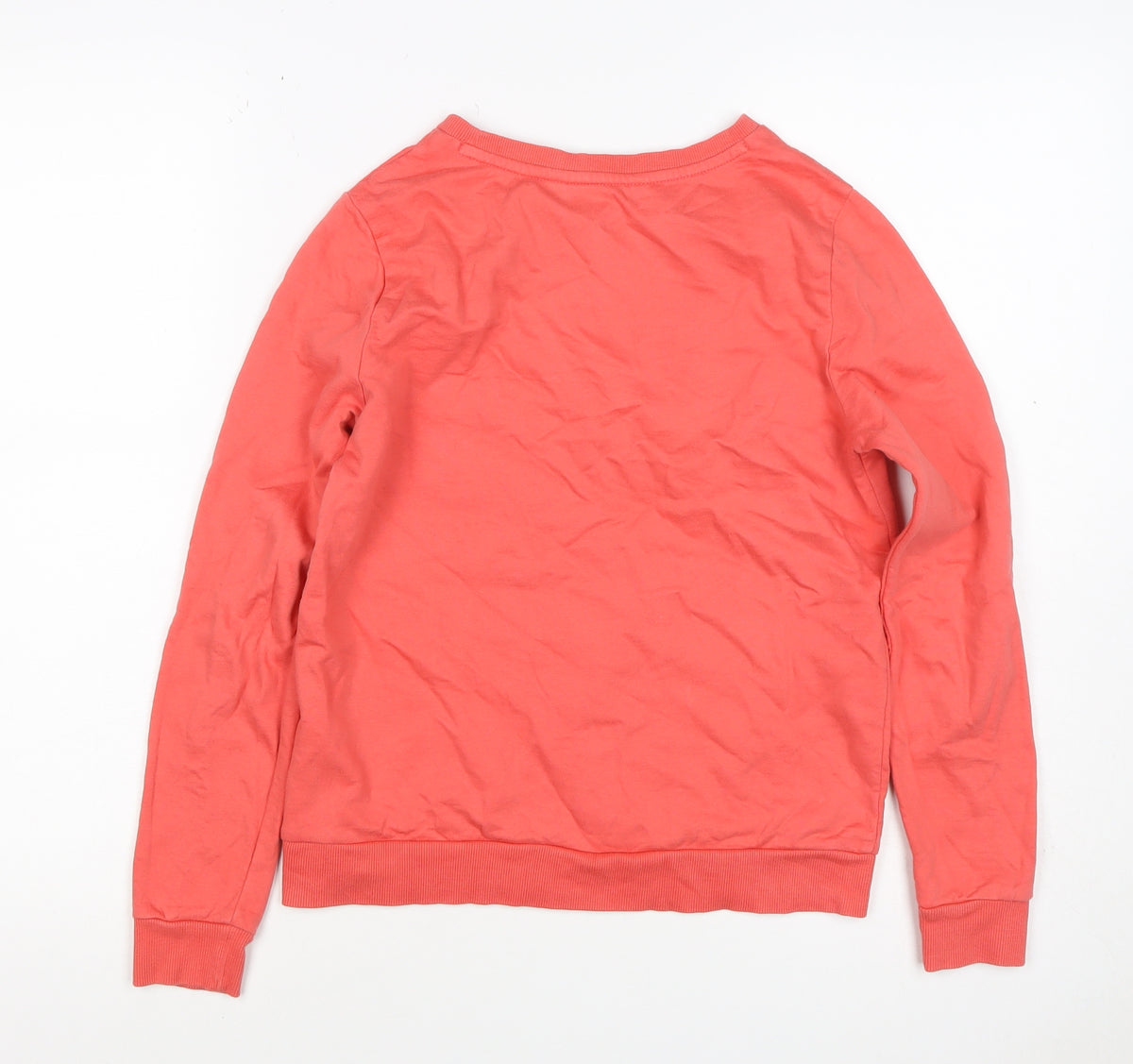 Brand and care label for Vero Moda Women Pink XS Pullover Sweatshirt Quote Graphic Cotton