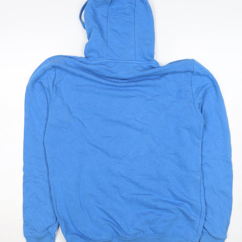 DC Shoes Men’s Blue M Pullover Logo Graphic Hooded Sweatshirt