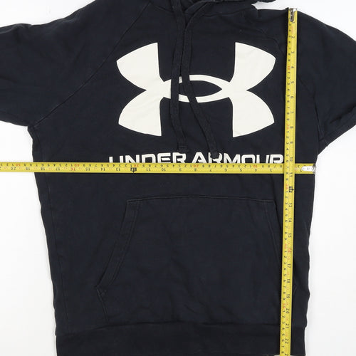 Under Armour Boys Black S Pullover Hoodie Logo Fleece Sports