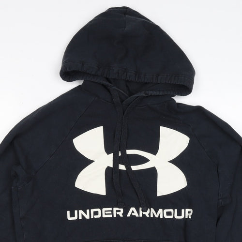 Under Armour Boys Black S Pullover Hoodie Logo Fleece Sports
