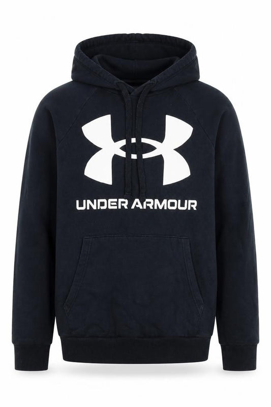 Under Armour Boys Black S Pullover Hoodie Logo Fleece Sports