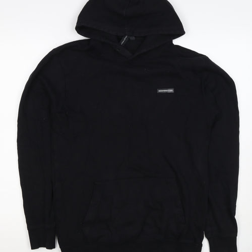 Good For Nothing Men’s Black S Pullover Hoodie Logo Kangaroo Pocket