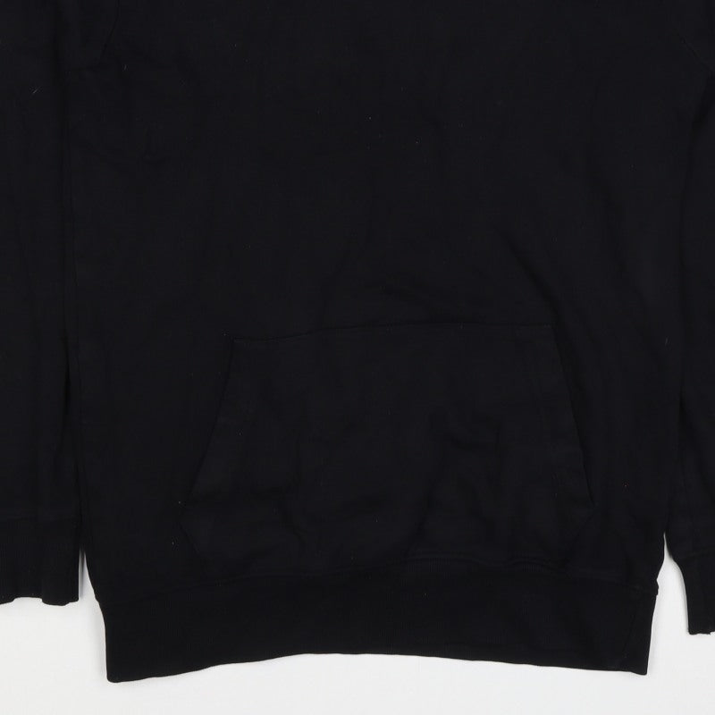 Good For Nothing Men’s Black S Pullover Hoodie Logo Kangaroo Pocket
