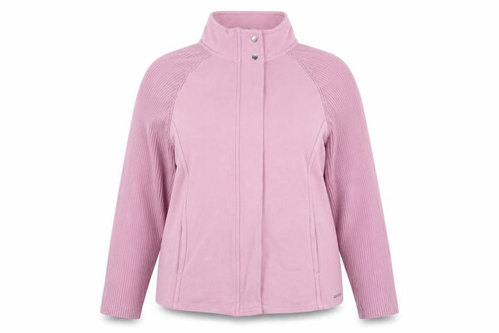 Next Women Pink UK 16 Basic Jacket Full Zip Ribbed Sleeves