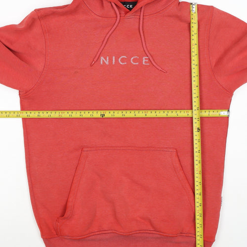Nicce Men’s Red XS Pullover Hoodie Logo Drawstring Pockets