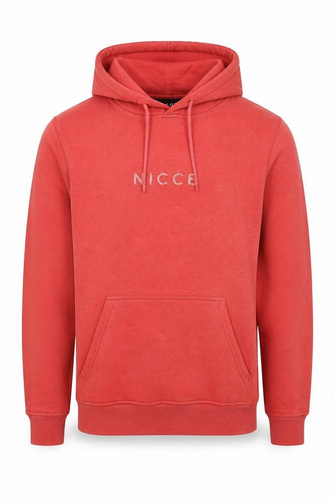 Nicce Men’s Red XS Pullover Hoodie Logo Drawstring Pockets