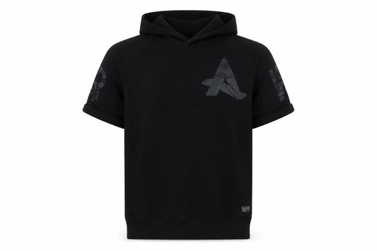 G-Star RAW Men’s Black L Short Sleeve Graphic Pullover Hoodie