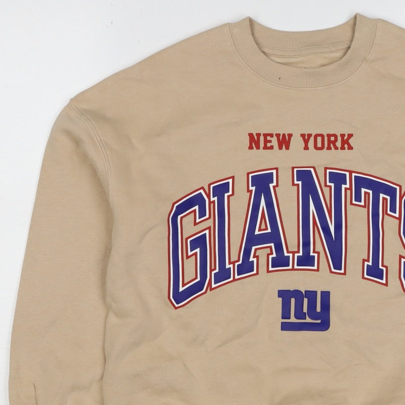 Additional view of NFL boys’ beige new york giants graphic print pullover sweatshirt 10-11 years