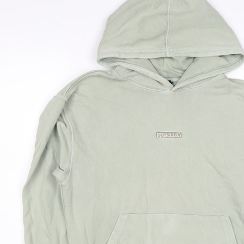 OutsideIn Men’s Green XS Pullover Hoodie Logo Kangaroo Pocket