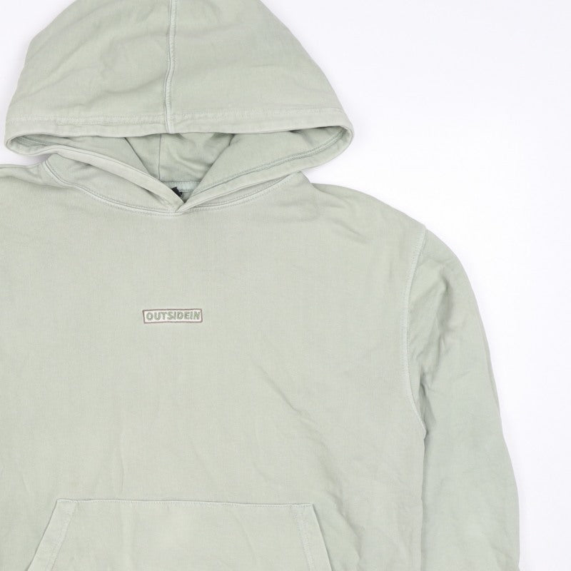OutsideIn Men’s Green XS Pullover Hoodie Logo Kangaroo Pocket