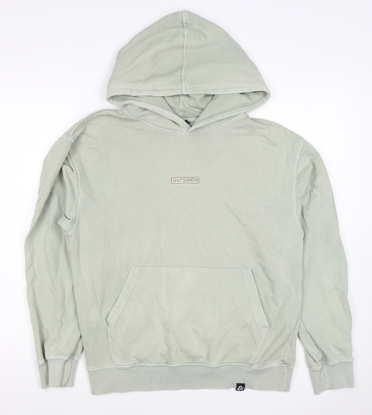 OutsideIn Men’s Green XS Pullover Hoodie Logo Kangaroo Pocket