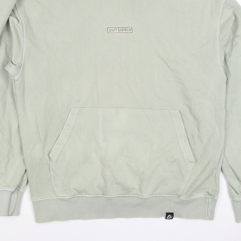 OutsideIn Men’s Green XS Pullover Hoodie Logo Kangaroo Pocket