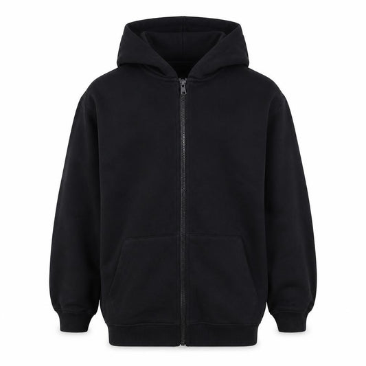Marks and Spencer Boys Black 7-8 Years Full Zip Hooded Hoodie NWT