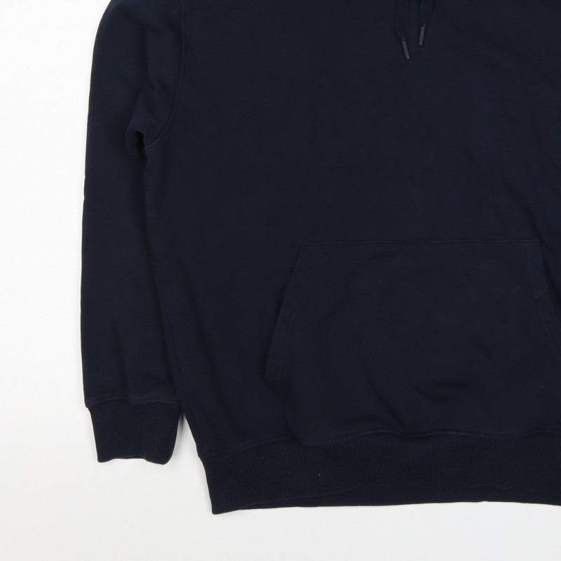 Additional view of Marks and Spencer Men Blue M Oversized Pullover Hoodie Pockets