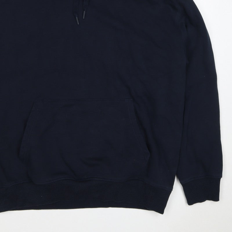 Additional view of Marks and Spencer Men Blue M Oversized Pullover Hoodie Pockets