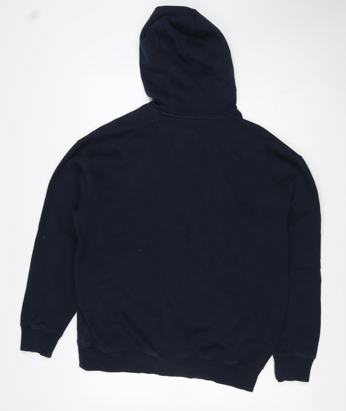 Close-up detail of Marks and Spencer Men Blue M Oversized Pullover Hoodie Pockets