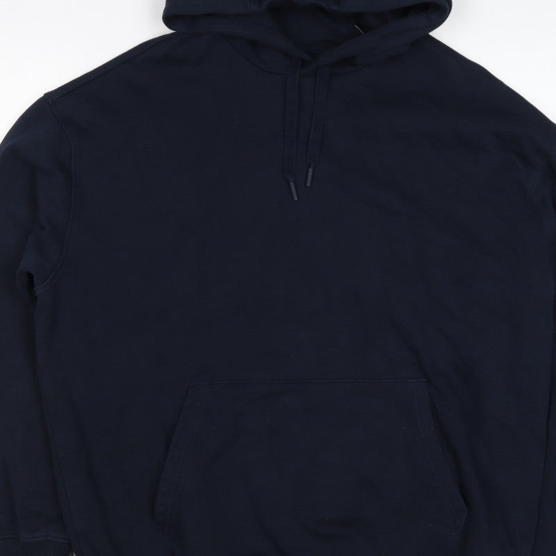 Additional view of Marks and Spencer Men Blue M Oversized Pullover Hoodie Pockets