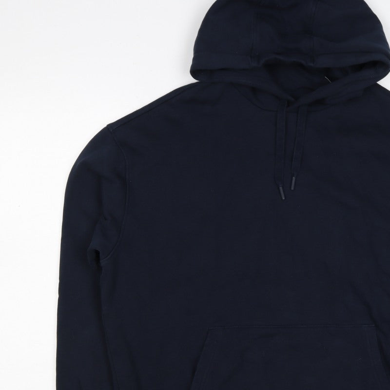 Additional view of Marks and Spencer Men Blue M Oversized Pullover Hoodie Pockets