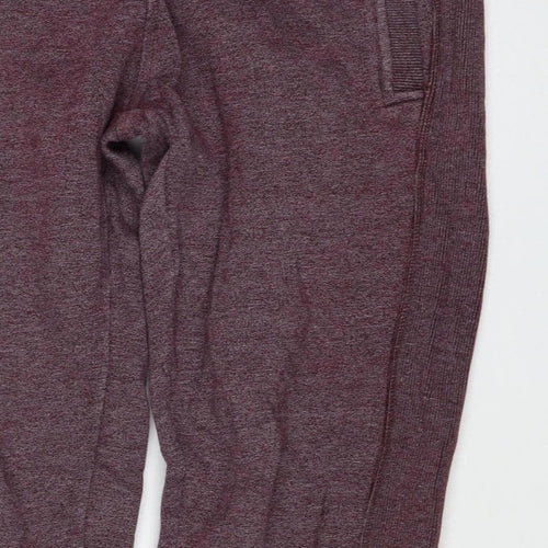 Superdry Men’s Purple Flecked Fleece Joggers Size S Drawstring