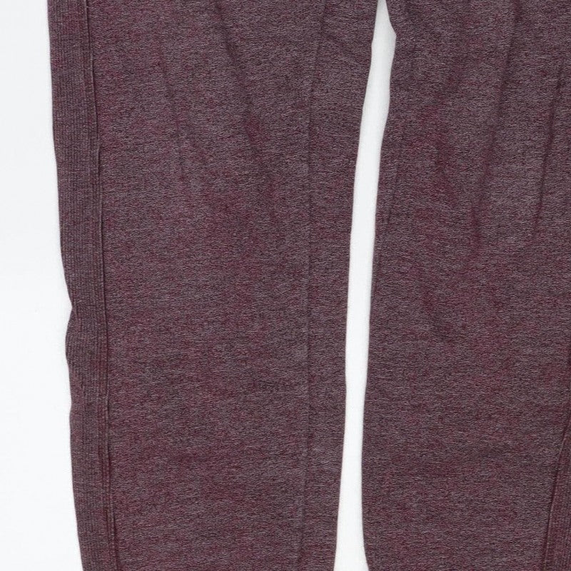 Superdry Men’s Purple Flecked Fleece Joggers Size S Drawstring