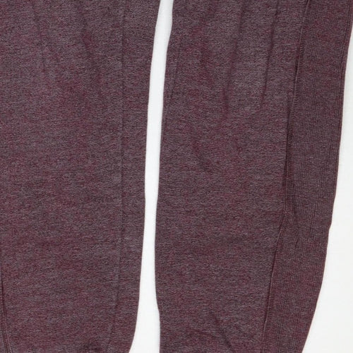 Superdry Men’s Purple Flecked Fleece Joggers Size S Drawstring