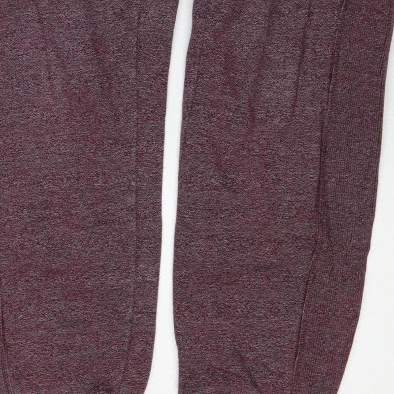Superdry Men’s Purple Flecked Fleece Joggers Size S Drawstring
