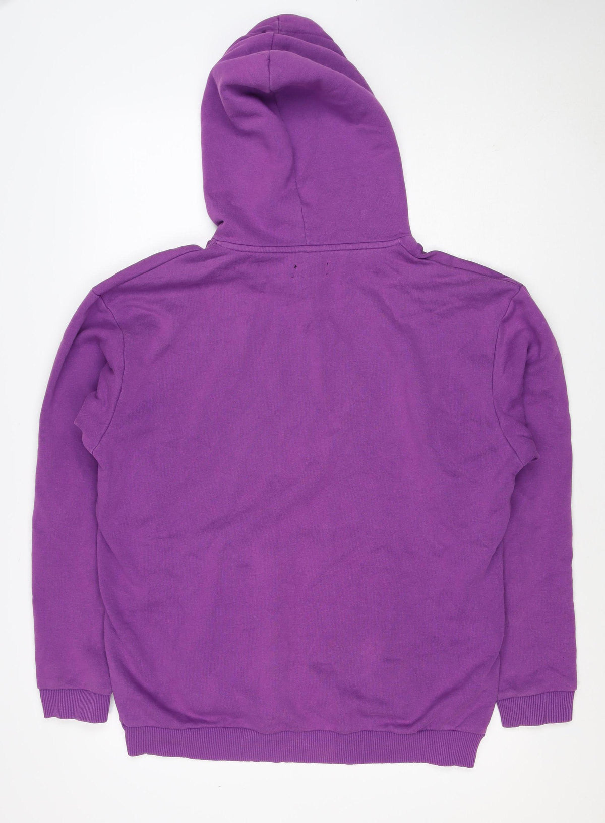boohooMAN Men’s Purple M Pullover Hoodie Embroidered Logo