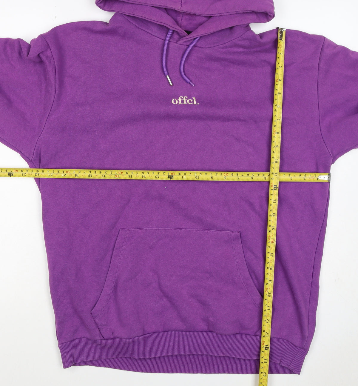 boohooMAN Men’s Purple M Pullover Hoodie Embroidered Logo