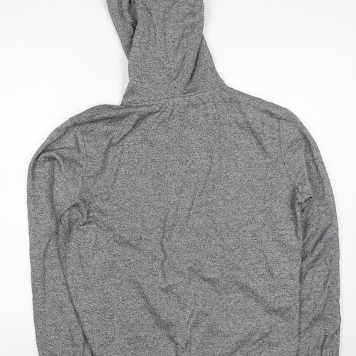 H&M Divided Men’s Grey M Full Zip Hooded Sweatshirt Cotton Blend