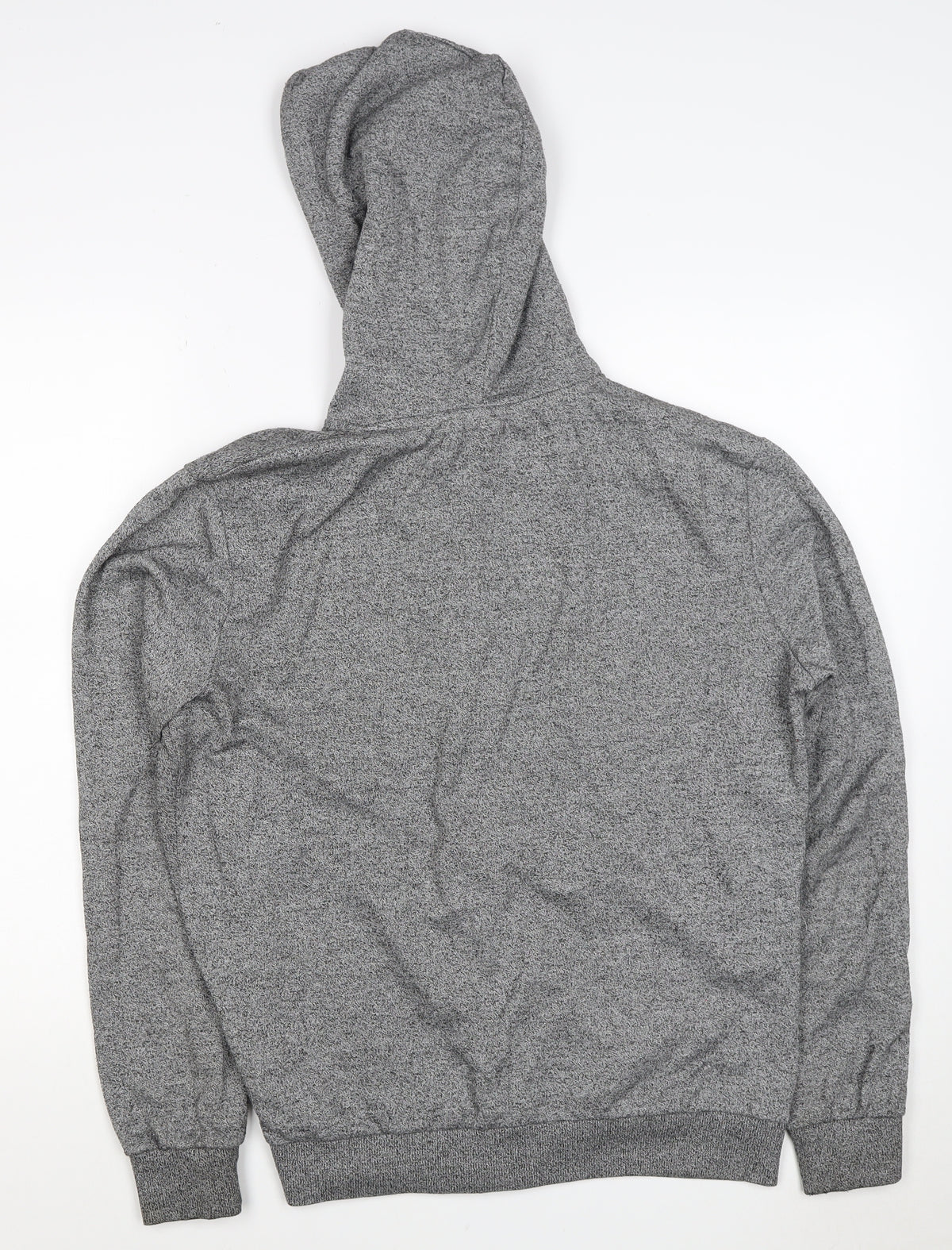 H&M Divided Men’s Grey M Full Zip Hooded Sweatshirt Cotton Blend